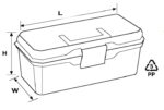 جعبه ابزار پلاستیکی پورت‌ بگ مدل AX.01 سایز 13 اینچ - Image 3