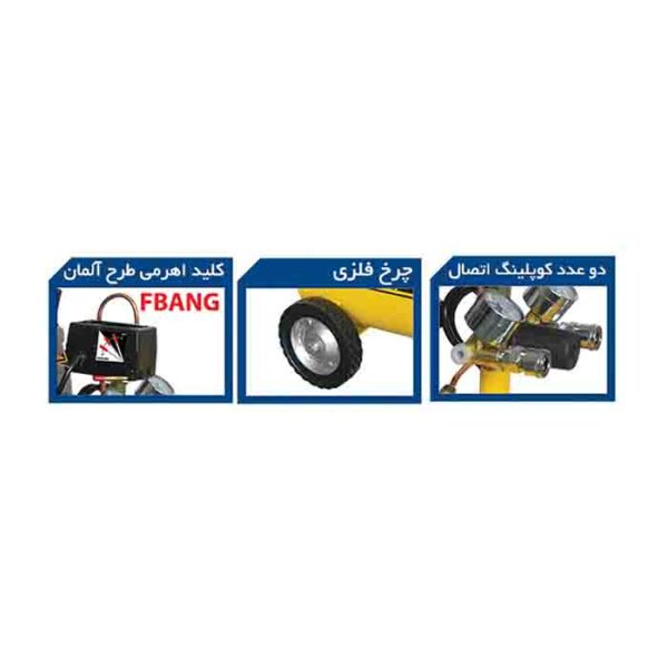 کمپرسور باد 50 لیتری کنزاکس مدل KAC 150 - Image 5