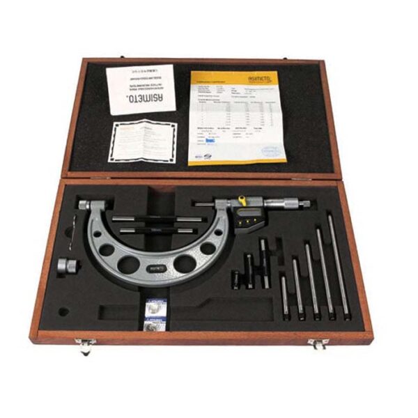 ست میکرومتر دیجیتال خارج سنج 100-0 میلیمتر آسیمتو مدل 6 04 115 - Image 4