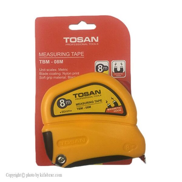 متر نواری 8 متری توسن مدل TBM-08M - Image 2