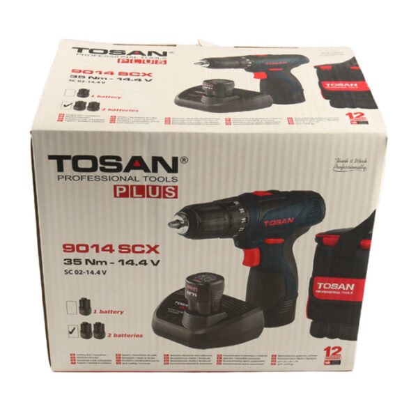 دریل پیچ گوشتی شارژی توسن مدل 9014SCX - Image 8