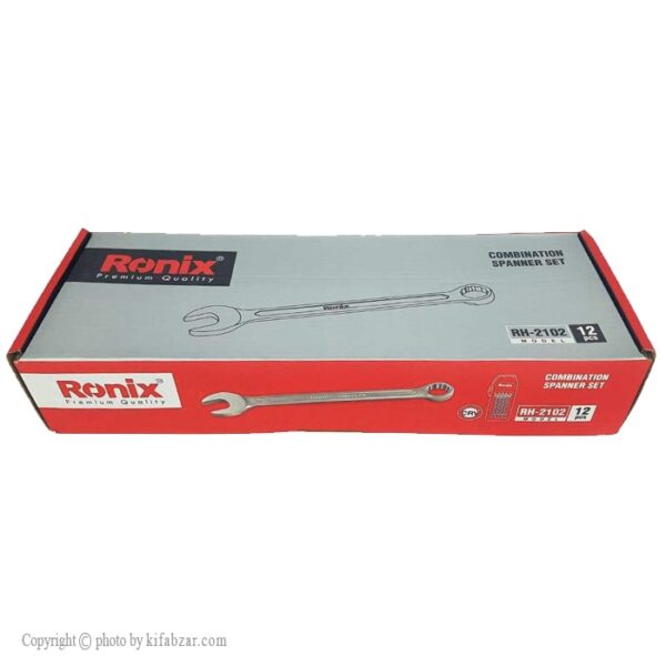 آچار سری 12 عددی یکسر تخت یکسر رینگ رونیکس مدل RH-2102 - Image 3