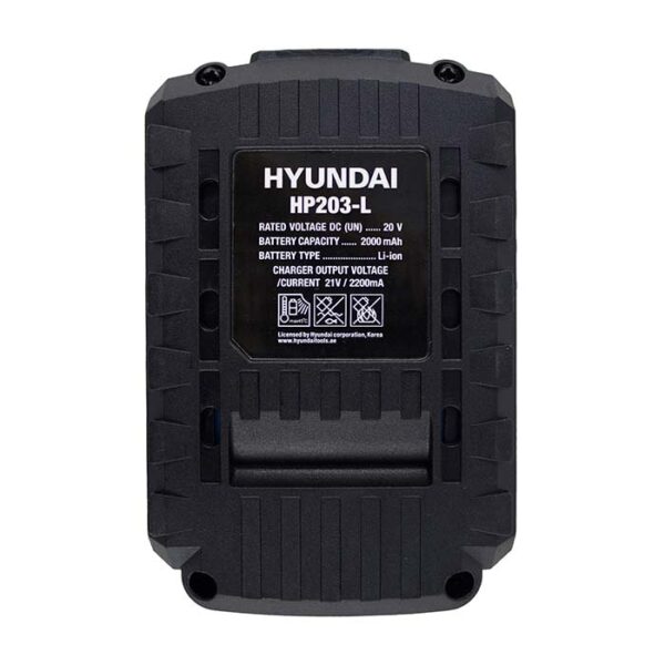 دریل شارژی چکشی 20 ولت هیوندای مدل HP203 L - Image 11