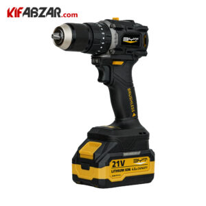 دریل پیچ گوشتی براشلس شارژی 21ولت BYT مدل 1221-8