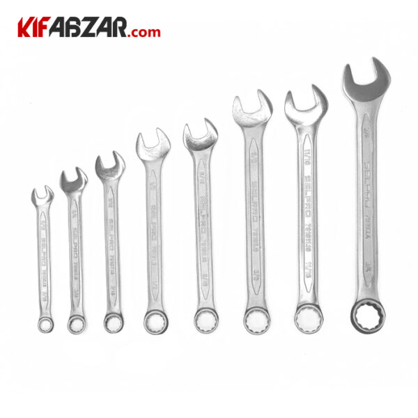 ست  آچار یکسر تخت یکسر رینگی اینچی 14 عددی سل پرو - Image 5