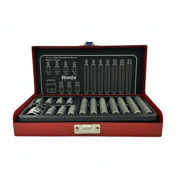 جعبه بیت ستاره ای کوتاه و بلند 15 پارچه رونیکس مدل RH 2696 - Image 3