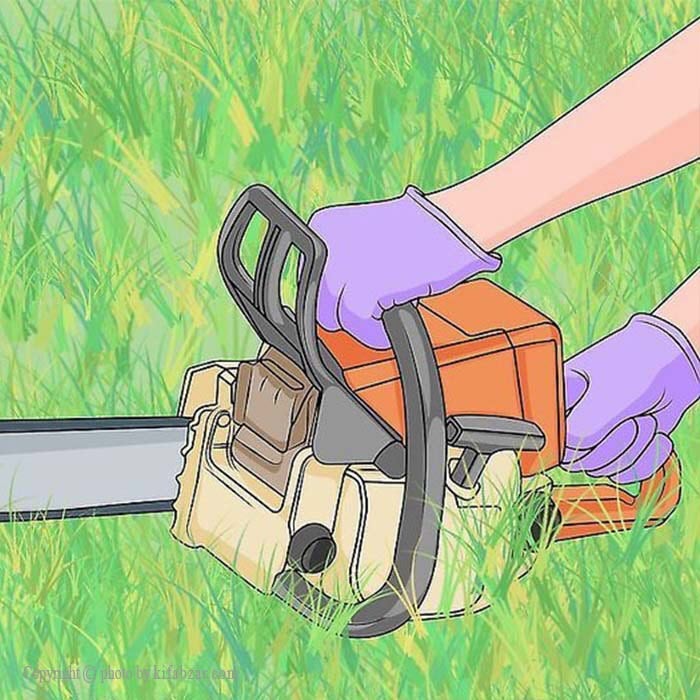 هرآنچه برای راه‌ اندازی اره زنجیری بنزینی باید بدانید 5