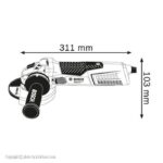 مینی فرز دیمردار بوش مدل GWS 17-125 CIE - Image 2