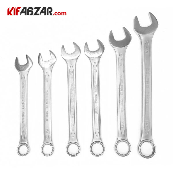 ست  آچار یکسر تخت یکسر رینگی اینچی 14 عددی سل پرو - Image 4
