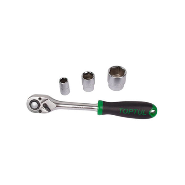 جعبه ابزار سبز 80 پارچه پلاستیکی تاپ تول مدل GCAI8002 - Image 9