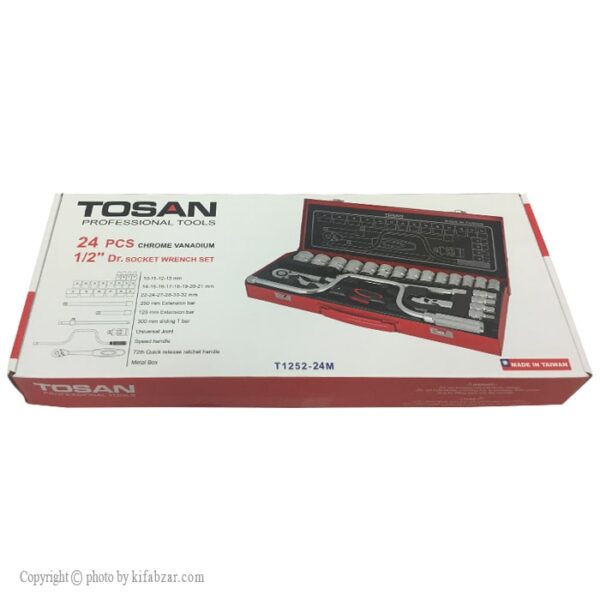 جعبه بکس توسن مدلt1252-24M-6 سایز 24 پارچه 6 پر - Image 4
