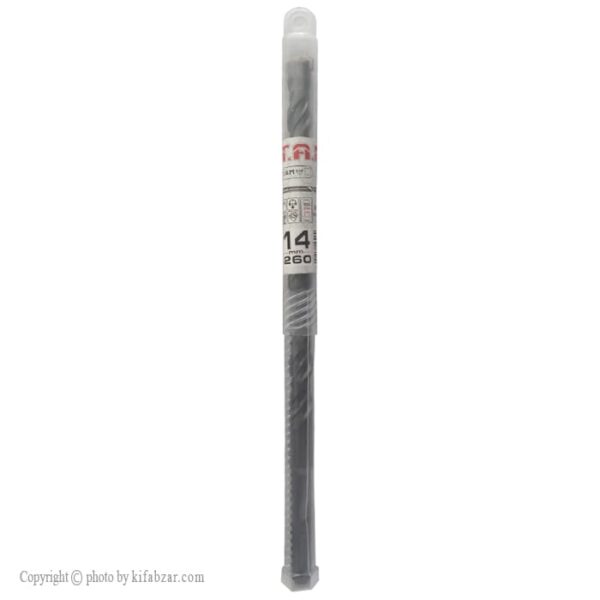 مته چهار شیار SDSPlus تی ای ام مدل TAM-14-260 سایز 14 میلی‌متر 26 سانت - Image 4
