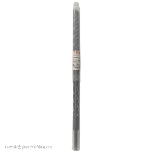 مته چهار شیار SDSPlus تی ای ام مدل TAM-22-460 سایز 22 میلی‌متر 46 سانت - Image 4