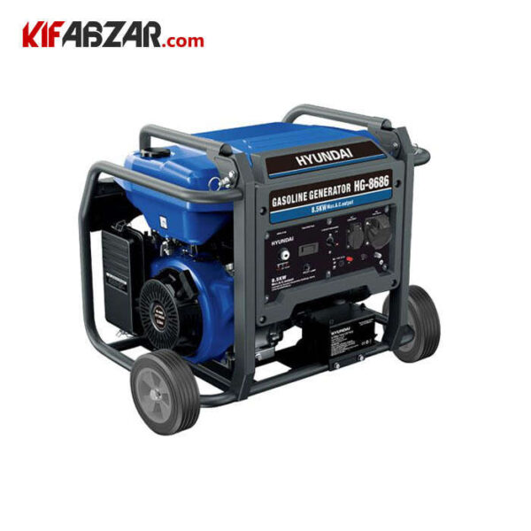 موتور برق بنزینی 8500 وات هیوندای مدل HG-8686
