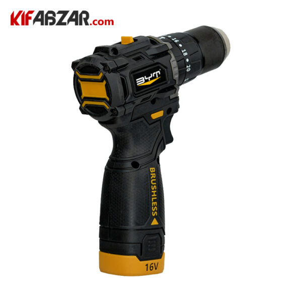 دریل پیچ‌گوشتی شارژی براشلس بی وای تی مدل 1216-8