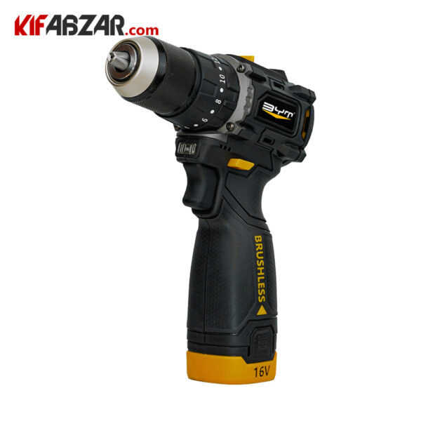 دریل پیچ‌گوشتی براشلس شارژی 16ولت BYT مدل 1216-8