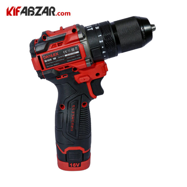 تصویر دریل پیچ گوشتی شارژی 16 ولت دنلکس DX-6316