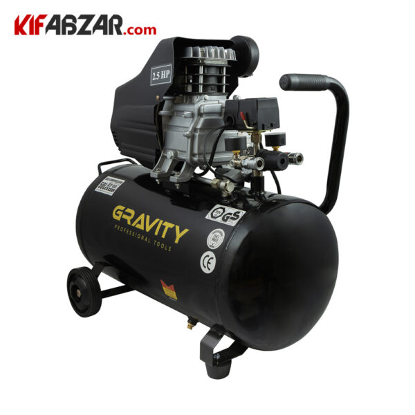 تصویر کمپرسور باد 50 لیتری گراویتی مدل GT-50