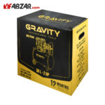 بسته بندی کمپرسور باد سایلنت 50 لیتری گراویتی مدل GTS-50