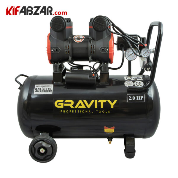 کمپرسور باد سایلنت 2 اسب گراویتی مدل GTS-50
