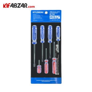 ست 7 عددی پیچ گوشتی دسته کریستالی هیوندای مدل HT-7701