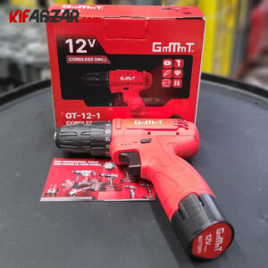 عکس دریل پیچ گوشتی شارژی 12 ولت جی ام تی مدل GT12-1
