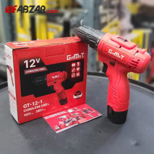 دریل پیچ گوشتی شارژی 12 ولت جی ام تی مدل GT12-1