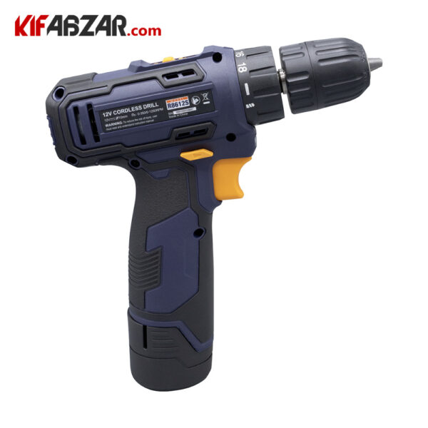 تصویر دریل پیچ گوشتی شارژی 12 ولت رابین مدل R8612S