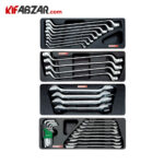 ست آچارهای تخت جعبه ابزار 7 کشوی 275 پارچه تاپ تول مدل GCAJ275E