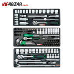 ست بکس جعبه ابزار 7 کشوی 275 پارچه تاپ تول مدل GCAJ275E