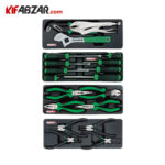 انواع انبر و پیچ گوشتی جعبه ابزار 7 کشوی 275 پارچه تاپ تول مدل GCAJ275E