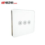 رنگ سفید کلید لمسی هوشمند سه پل تویا مدل UMSS-W03N-EU