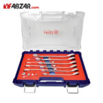 ست 14 عددی آچار یکسر تخت یکسر رینگ جغجغه ای آریل مدل ARAG1401