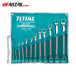 ست 12 عددی آچار دوسر رینگی توتال مدل THT1024121