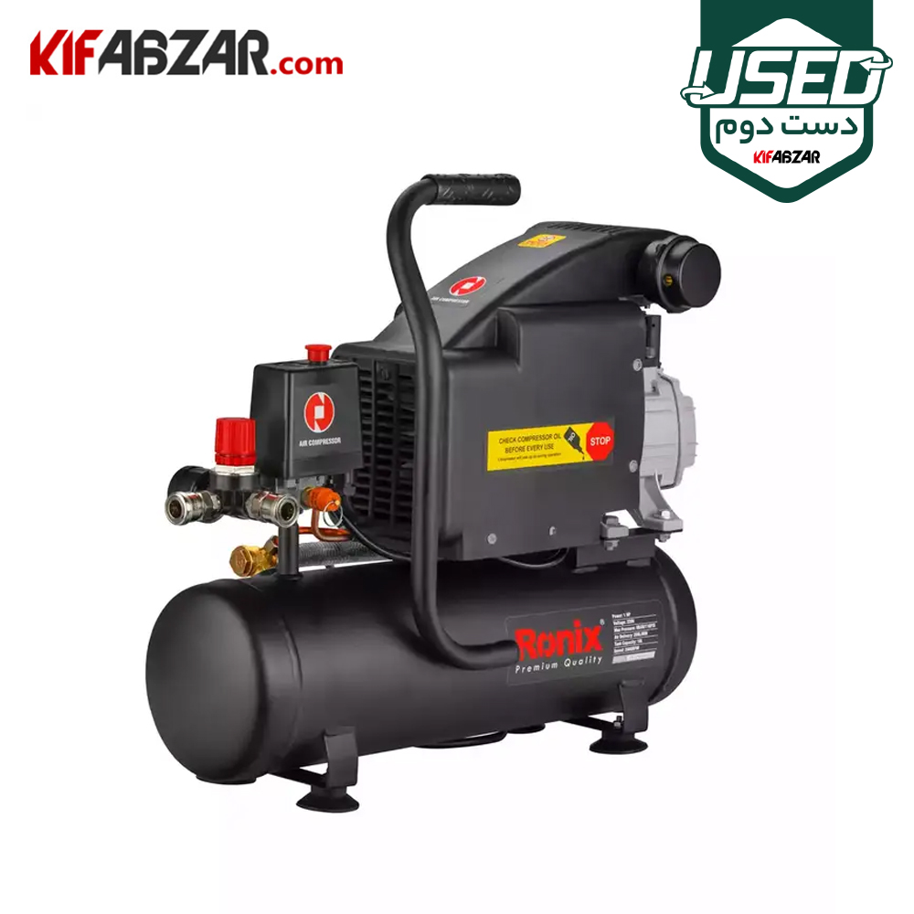 کمپرسور باد 10 لیتری رونیکس مدل RC-1010 دست دوم کمپرسور باد 10 لیتری رونیکس مدل RC-1010 دست دوم