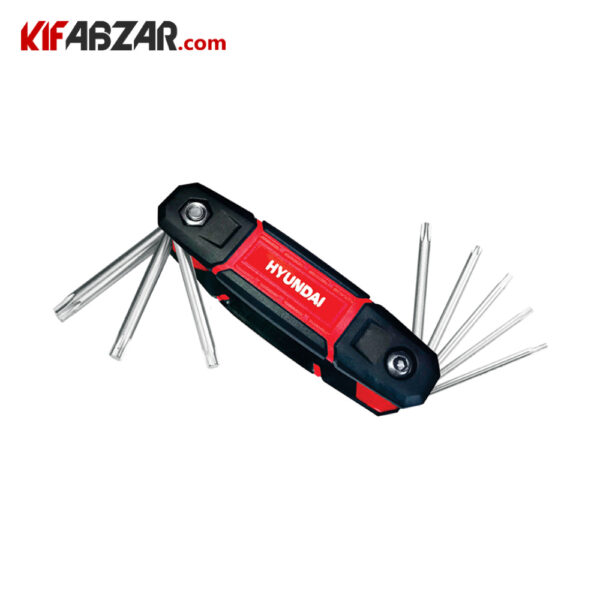 ست 7 عددی آچار آلن ستاره ای چاقویی هیوندای مدل HC708P ست 7 عددی آچار آلن ستاره ای چاقویی هیوندای مدل HC708P