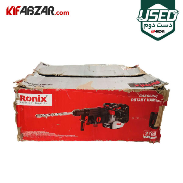 جعبه کارتنی دریل بتن کن دو کاره بنزینی رونیکس مدل 2790 دست دوم