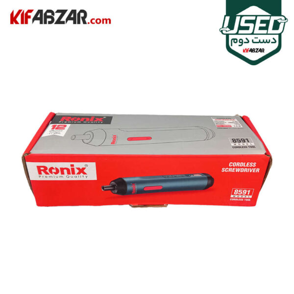 جعبه کارتنی پیچ گوشتی شارژی 3.6 ولت رونیکس مدل 8591 دست دوم