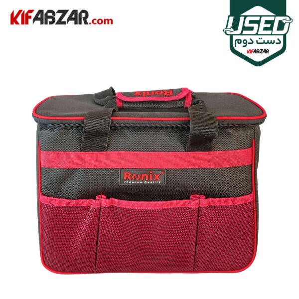 کیف برزنتی دریل بتن کن سه کاره شارژی 20 ولت رونیکس مدل 8910 دست دوم