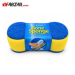 اسفنج میکروفایبر خودرو Bone Sponge مدل آبی زرد